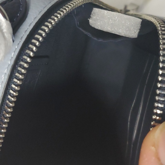 Disney CC325 X Coach Eva Phone Crossbody With Ursula Motif Silver/Ice Blue Multi - Picture 5 of 6